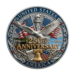 Moneda Conmemorativa de Metal con la Frase "Proclama la Libertad por Toda la Tierra", Campana de la Libertad y Decoración de la Bandera de EE. UU., Recuerdo Decorativo - Product Image 3