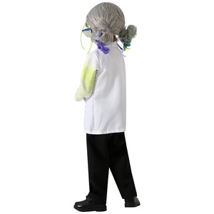 Disfraz de Científico Loco para Niños, Bata de Laboratorio Unisex con Peluca y Accesorios para Juego de Roles, Primavera 2025 - Product Image 4