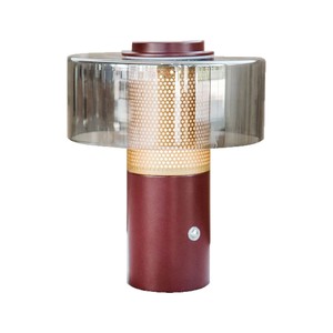 Table Lamp Retro Walnut Wood Color E27 LED <b>Bulb</b> Base Switch Control Eco-Friendly Indoor Lighting Fixture - Product Image 4