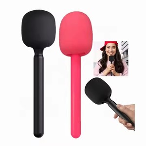 3-in-1 draadloze microfoon voor buitengebruik, handheld stick met 2 microfoons, reversmicrofoonhouder voor DJI RODE <span class=keywords><strong>MIC</strong></span>, interview, vlogopnames - Product Image 5