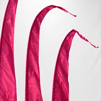 Drapeau de Bali durable pour voiture, en polyester rose, 5 m, fabriqué en Chine, pour les réunions de famille/les fêtes