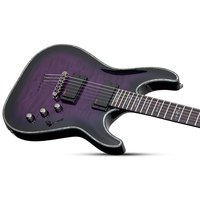 Guitare électrique personnalisée 24 Stoptail Burl Maple Top entièrement faite à la main Burl érable Maple Top Aqua Violet couleur
