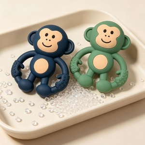 Mordedores Sensoriales de Silicona de Grado Alimenticio para Bebés, Alivian el Dolor de Dentición, Juguete Suave con Diseño de Mono - Product Image 5
