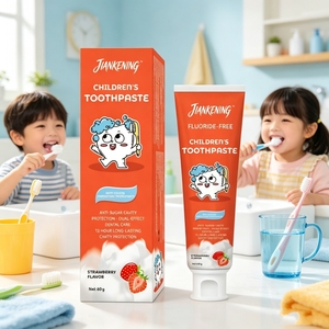 <span class=keywords><strong>Pasta</strong></span> <span class=keywords><strong>Dental</strong></span> Orgánica Sin Flúor para Niños, Sabor a Fruta Natural Personalizado, Segura para el Cuidado <span class=keywords><strong>Dental</strong></span> <span class=keywords><strong>Infantil</strong></span>, OEM - Product Image 3