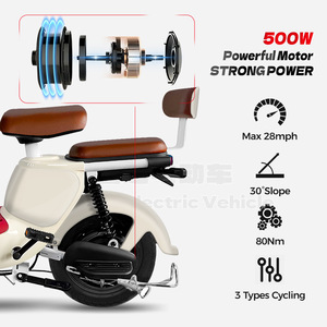 Scooter Eléctrico Modelo Chocolate, Doble Asiento, Batería de Plomo-Ácido, Capacidad de 50 kg, Uso para Adultos - Product Image 5