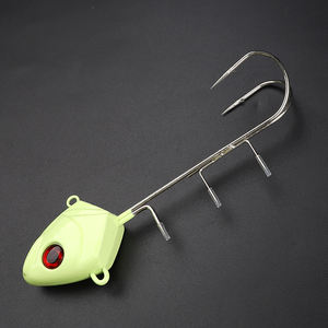 SUPERIORFISHING <span class=keywords><strong>Tenya</strong></span> Lead Jig Head Gancho doble <span class=keywords><strong>Pesca</strong></span> en el mar Cola de pelo luminosa Raíz de púas Señuelo de <span class=keywords><strong>pesca</strong></span> JY1024 - Product Image 5
