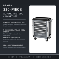 Ensemble d'outils BESITA le plus vendu, 330 pièces, pour la réparation et l'entretien automobile, armoire à outils