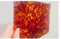 Feuille de plastique en celluloïd rouge à motif de bœuf, épaisseur 0,5 mm, prix de gros