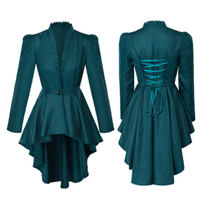 Giacca Steampunk Vittoriana da Donna, Stile Medievale Rinascimentale Vintage Gotico, Frac a Maniche Lunghe, Cappotto Smoking - Product Image 5