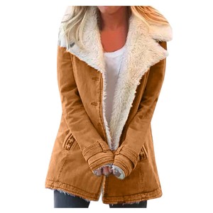 Spot 9 Color 8 tamaño <span class=keywords><strong>2022</strong></span> Otoño Invierno deseo explosiones superventas manga larga más PANA poliéster relleno abrigo mujeres - Product Image 1