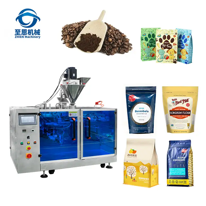 स्वचालित पाउडर पैकिंग मशीन कॉफी दूध Premade ज़िप बैग Doypack पाउच पैकेजिंग मशीन