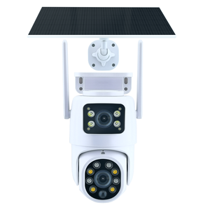 Tuya <span class=keywords><strong>8MP</strong></span> ống kính kép ngoài trời an ninh CCTV <span class=keywords><strong>Camera</strong></span> 4K tầm nhìn ban đêm thẻ Sim năng lượng mặt trời Powered CMOS được xây dựng trong mic hai chiều âm thanh đám mây - Product Image 1