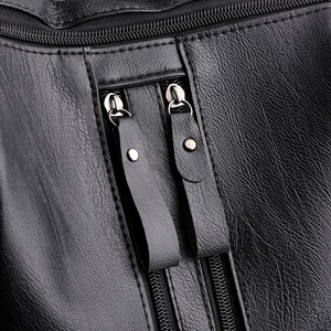 <span class=keywords><strong>Mochila</strong></span> de <span class=keywords><strong>Mujer</strong></span> al por Mayor a Precio Económico, Informal, de Moda, de Cuero PU Negro Suave, Multifuncional, de Diseño de Lujo, para Viaje - Product Image 5