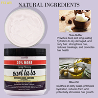 Crème Coiffante Hydratante Anti-Frisottis au Beurre de Karité Bio et Huile d'Olive, Crème Capillaire Nourrissante et Lissante – Offre Spéciale