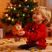 Jouets à remonter de Noël, cadeaux de fête, décorations de Noël, jouet à remonter Père Noël dansant, jouet à remonter en plastique