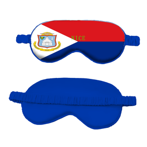Masque <span class=keywords><strong>de</strong></span> sommeil personnalisé en soie simulée avec drapeau <span class=keywords><strong>de</strong></span> Saint-Martin, accessoire confortable pour <span class=keywords><strong>la</strong></span> <span class=keywords><strong>vente</strong></span> en gros - Product Image 1