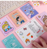 Carnet de notes promotionnel personnalisé imprimé, petit format, motif dessin animé, mini bloc-notes de poche souple, idéal pour les élèves du primaire, cadeau ou récompense.