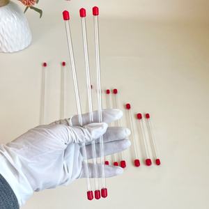 Tube d'emballage pour PC d'usine, tube en plastique transparent avec couvercle rouge en PVC, tube d'installation d'essai transparent, emballage de produit - Product Image 2