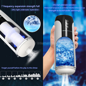 자동 텔레스코픽 진동 딜도 7-남성의 친밀한 요구를위한 주파수 ABS + TPE 남성 자위대 - Product Image 1