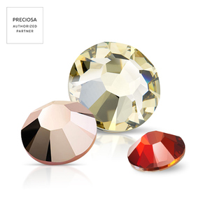 Preciosa genuino ceco 18 sfaccettature con retro piatto strass di cristallo per il pattinaggio artistico sul ghiaccio - Product Image 2