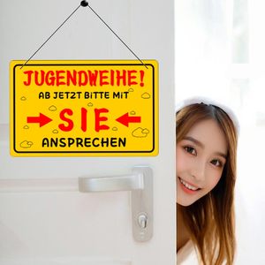 2 Piezas de Letreros Decorativos para Pared y Puerta con Temática de Consecración Juvenil, Decoración Divertida para Fiestas de Adolescentes y Regalo, Patrones Personalizables - Product Image 4
