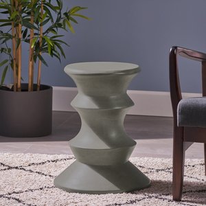 Great Deal Meubles d'intérieur Table d'appoint en béton léger, gris clair, merveilleux ajout à n'importe quelle pièce de votre maison - Product Image 2