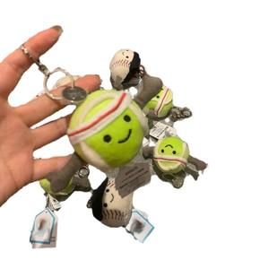 Niedlicher Plüschball-Schlüsselanhänger Tennis-Baseball-Anhänger Weich mit PP-Baumwolle gefüllt Geschenk für Freundin 31-50 cm - Product Image 5