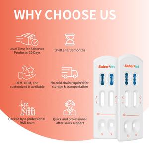 Produits vétérinaires Sabervet CDV CAV Ag <span class=keywords><strong>test</strong></span> Canine Distemper Virus Adeno Virus Antigène Combo <span class=keywords><strong>Test</strong></span> rapide pour chien - Product Image 3