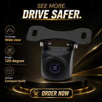 Caméra de recul universelle pour voiture, capteur de stationnement arrière, grand angle de 120 degrés pour l'aide à la sécurité du véhicule