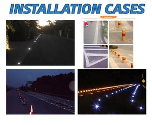 राजमार्ग रोड स्टड उठाया फुटपाथ मार्कर यातायात सुरक्षा चिंतनशील कास्ट बिल्ली आँख सौर रोड स्टड यातायात चेतावनी उत्पादों - Product Image 6