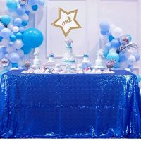Nappe de luxe rectangulaire faite à la main avec paillettes et strass, idéale pour mariages, banquets, hôtels, décorations extérieures, vente en gros