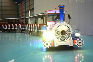 Train touristique sans rails de qualité supérieure avec moteur Cummins 62p, idéal pour parcs d'attractions, <span class=keywords><strong>prix</strong></span> usine - Product Image 4