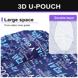 Careuokin Factory Boxer en polyester pour <span class=keywords><strong>homme</strong></span> Super Fat Plus Size <span class=keywords><strong>Fashion</strong></span> Letter Print Mid Rise Flat Waist Boxers - Product Image 4