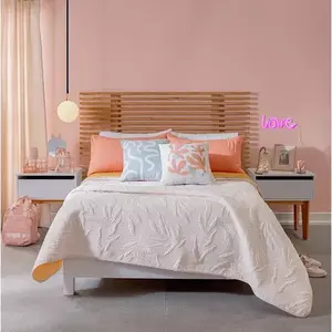 Edredón Vianney Marla 1.8x2.35m con Diseño de Hojas Acolchadas, Ultrafino, para Todas las Estaciones, Ropa de Cama para el Hogar - Product Image 6