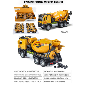 Camion à benne basculante en métal Wellborn 1:35, jouet en métal moulé sous pression avec son et lumière, fonction de recul, avec 3 piles AG10 4,5V pour garçons - Product Image 2