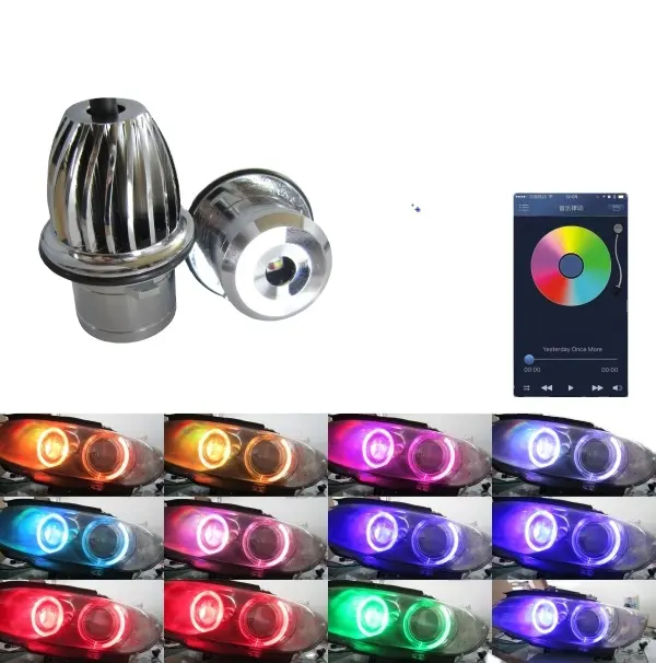 ANGELHUE new car accessories products 12v color changing multicolor RGB led angel eyes for b_m_w e39 m5 e60 e61