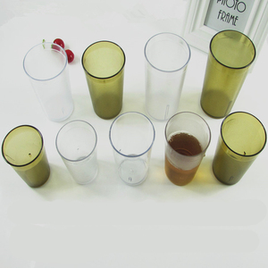 150-450ml PC taza de cerveza transparente Scrub manija de la taza de bebida de té de leche cola de la taza - Product Image 4