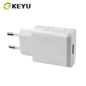 5V 3A 9V 2A 12V 1.5A 18W abd/ab/japonya Qc 3.0 duvar şarj Qualcomm hızlı şarj 3.0 tek Usb girişli şarj cihazı