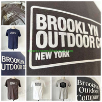 Op maat gemaakte V-hals T-shirts heren groothandel aangepaste print ontwerp katoen polyester leverancier
