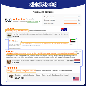 Vente en gros d'usine, <span class=keywords><strong>griffoir</strong></span> pour <span class=keywords><strong>chat</strong></span> en papier ondulé personnalisé de luxe, meubles pour animaux de compagnie respectueux de l'environnement - Product Image 5