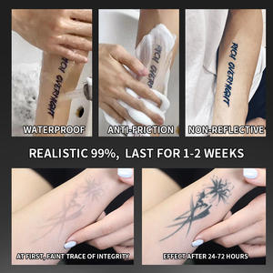 Higanbana Design tatouage temporaire Style traditionnel asiatique tatouage Semi Permanent étanche dure 2 semaines tatouage à base de plantes pour le bras - Product Image 5