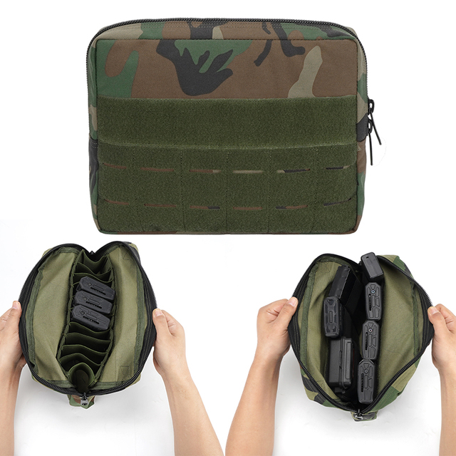 SIVI 1000D Nylon Gun Magazine Ammo Gear Accessories EDC Tactical Shooting Utility Tool Mag Bag for Tactical Vest Molle Pouch