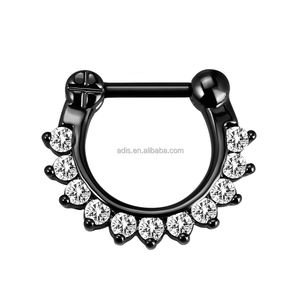 Hipoalergénico 316L Acero inoxidable <span class=keywords><strong>aro</strong></span> nariz anillo Labret <span class=keywords><strong>labio</strong></span> nariz cartílago hélice Tragus nariz <span class=keywords><strong>Piercing</strong></span> joyería - Product Image 5