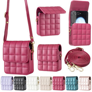 Funda tipo Cartera de cuero PU para mujer para <span class=keywords><strong>Samsung</strong></span> Z <span class=keywords><strong>Flip</strong></span> 6 para Huawei P50 Pocket OPPO Find N3 <span class=keywords><strong>Flip</strong></span> Motorola Razr 50 Ultra-a prueba de golpes - Product Image 6