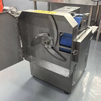 Commerciële fruit- en groentesnijder, elektrische motor, automatisch, voedselveilig roestvrij staal, multifunctioneel voor gebruik in kantines