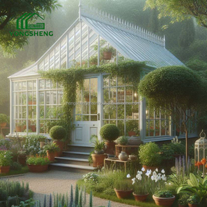 حديقة خارجية سولاريوم فاخر فيكتوري غرفة شمس دفيئة الموسم الساخن الفولاذ المجلفن بأربعة فناء خلفي زجاجي - Product Image 3