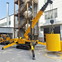 Grue araignée sur chenilles multi-tonnes à commande sans fil, dispositif de levage hydraulique pour l'entretien industriel