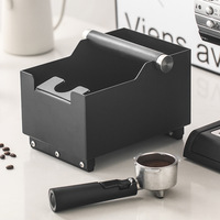 Boîte à café 2-en-1 en acier inoxydable, bac à marc d'espresso, seau à résidus de poudre, idéal pour les cafés, les maisons, accessoires pour barista