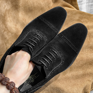 Chaussures de bureau décontractées et élégantes, chaussures de mariage pour hommes, chaussures de soirée à lacets personnalisées pour le bureau - Product Image 3