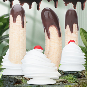 Jouets sexuels pour adultes en gros : Dildo en silicone souple en forme de <span class=keywords><strong>banane</strong></span> pour stimulation du point G féminin - Product Image 1